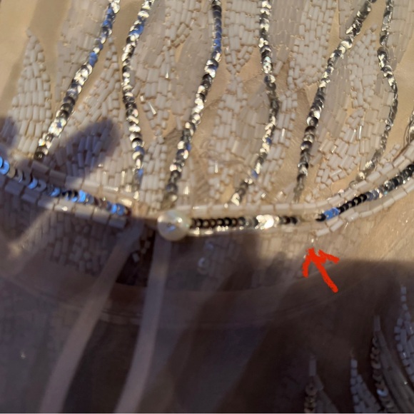 ❤️ New STUNNING ARGENTI NOTTE SILK TUNIC DRESS. Hand Beaded. Lined. Size: 6. - Picture 16 of 16